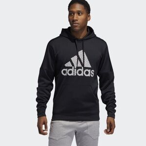 ADIDAS Men’s Geometric Lines Graphic Performance Pullover Hoodie | 2XL